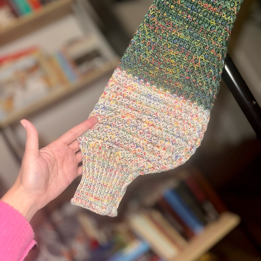 Cute Colorblock Retro Sweater - Picture 2 of 8